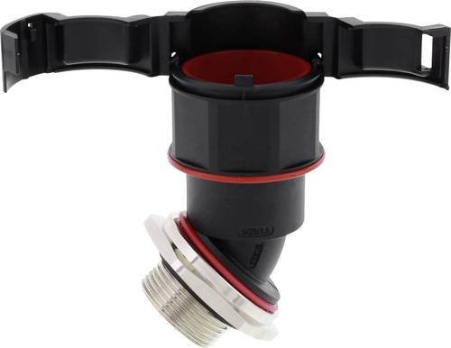 Wiska Verschraubung EMBF45-48-63-BK Schwarz M63 x 1.5 45 Grad aus Kunststoff 5er Pack - Bild 1