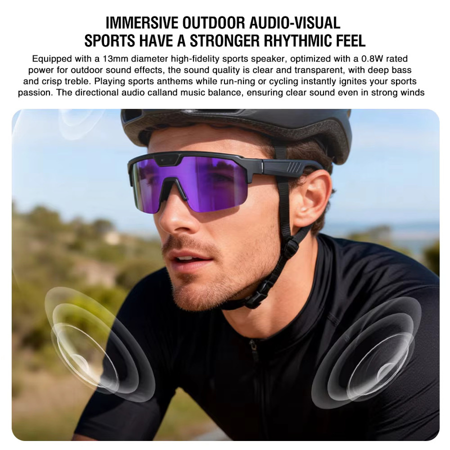 Zeblaze Smart-Brille für Herren mit 1280P Pixel-Kamera, KI-Fotoerkennung, Bluetooth-Anrufen und Sprachübersetzung, Farben: Schwarz und Orange - Bild 6