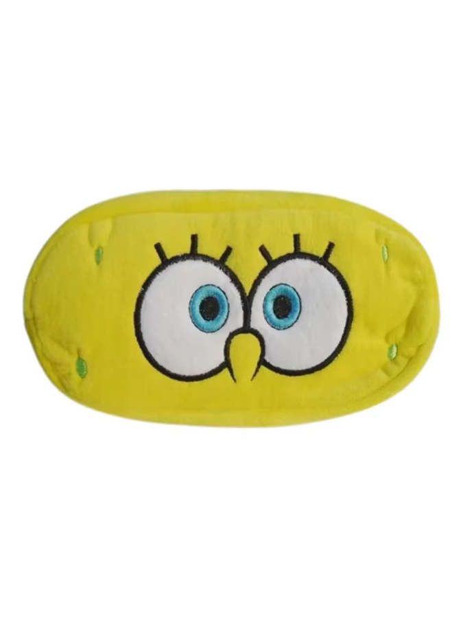 Potdemiel SpongeBob Federmäppchen aus Plüsch in Gelb mit Reißverschluss - Bild 4