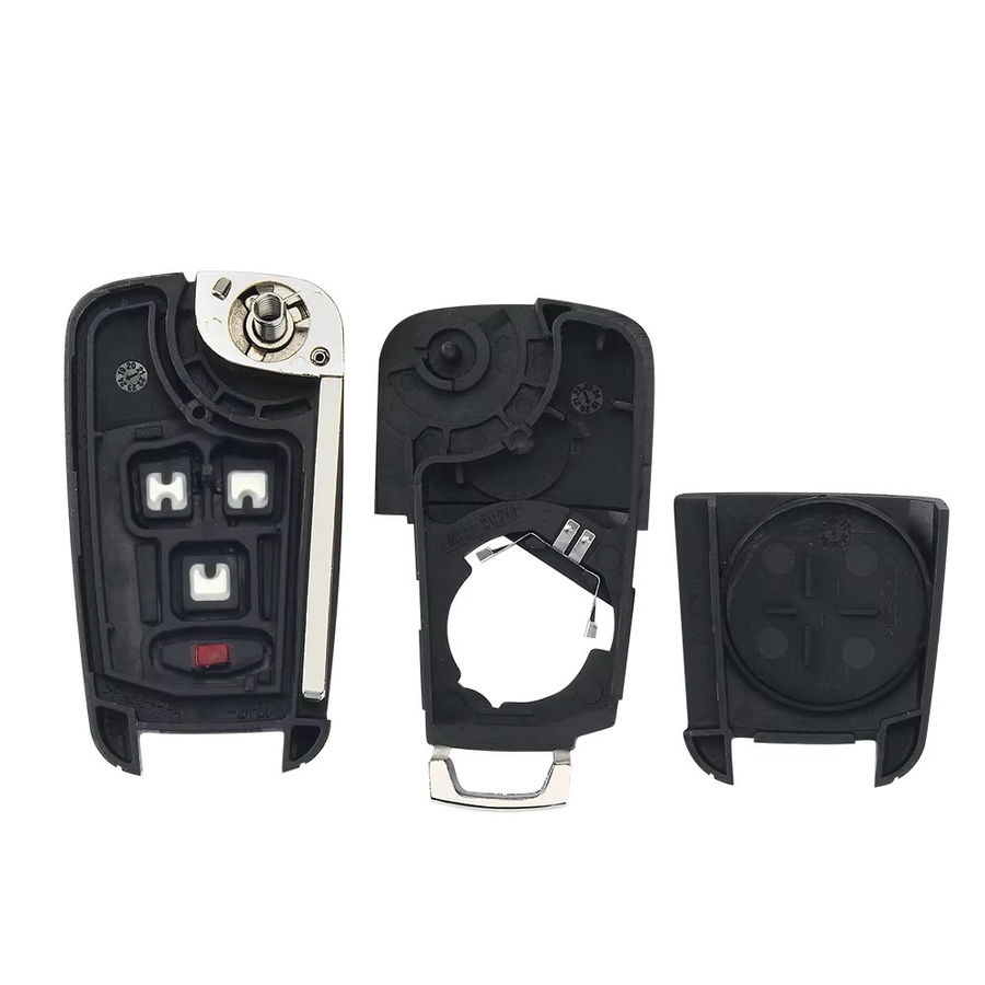 KEYYOU Flip Folding Remote Key Shell für Vauxhall Opel und Buick Excelle Verano LaCrosse, Farbe: Schwarz - Bild 3
