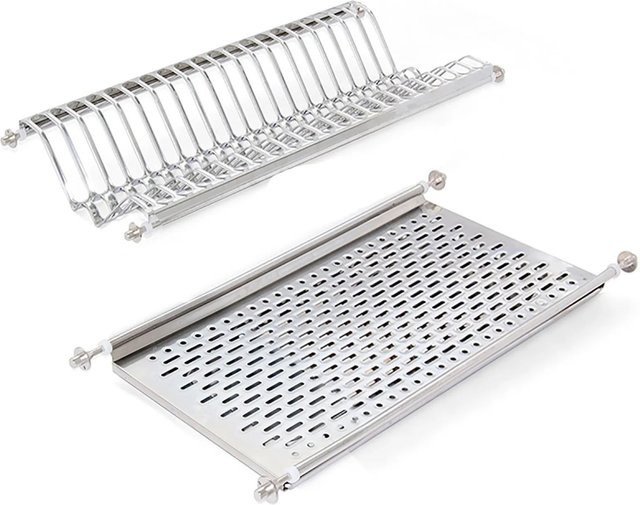 Emuca Lot Drehplatten Shelvo 1/2 für 900 mm Modul aus Kunststoff und Aluminium in Grau - Bild 1