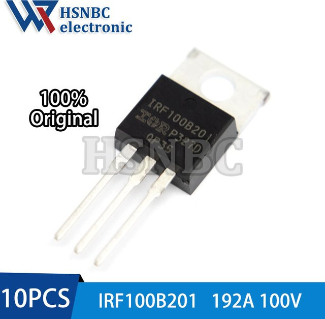 10 Stück IRF100B201 F100B201 N-Kanal Power MOSFET Transistor TO-220 192A 100V Schwarz - Bild 1