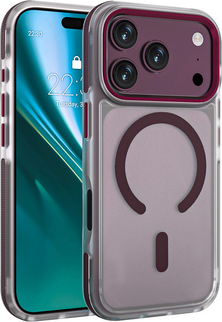 Etteri Icy Mag MagSafe-Hülle für Apple iPhone 18 Pro und iPhone 17 Pro in Weinrot - Bild 1