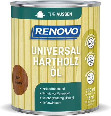 RENOVO Hartholz-Öl auf Wasserbasis, braun, 0,75 l - Bild 1