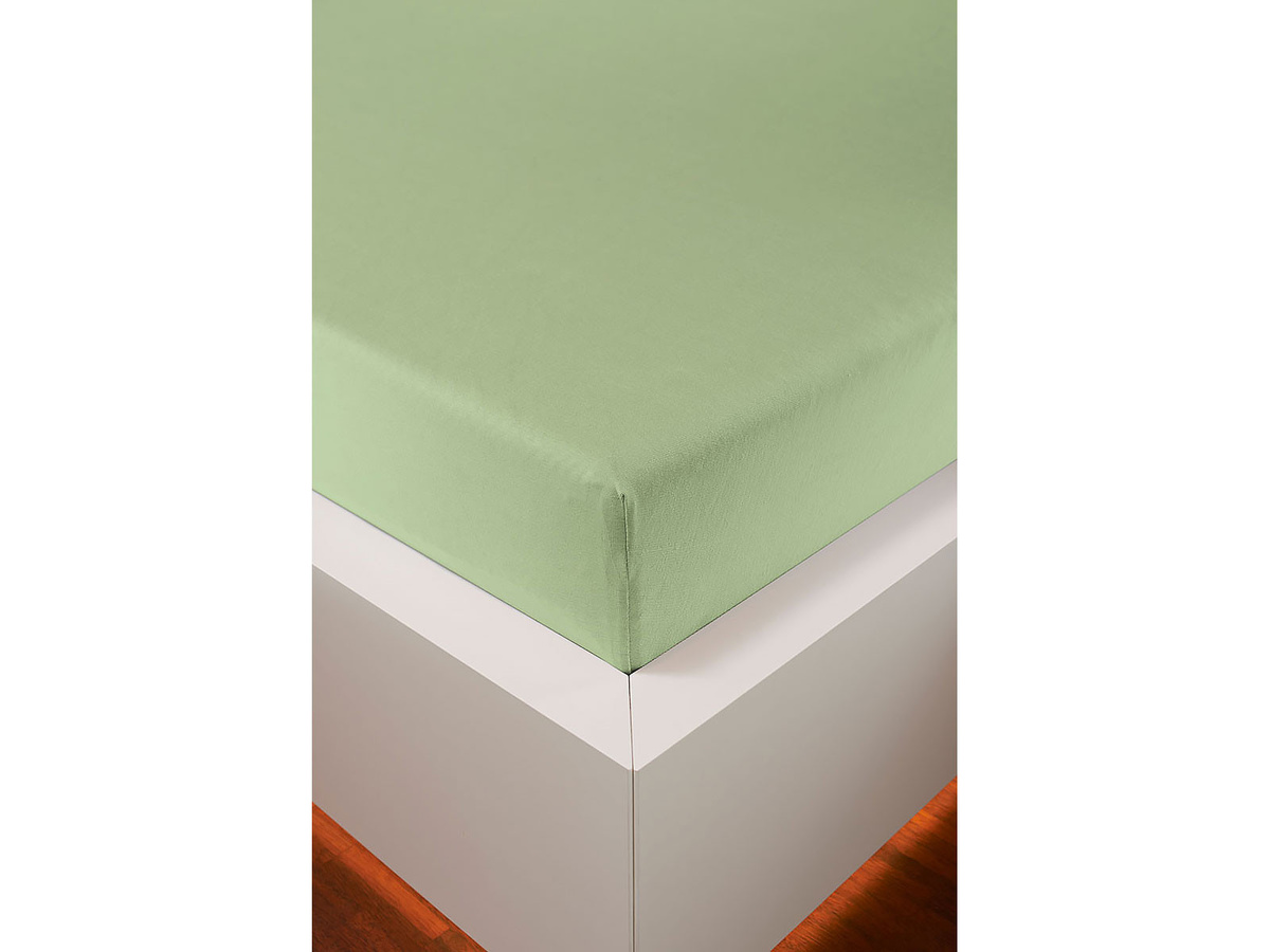 Hefel Edel-Jersey Spannleintuch aus Lyocell Tencel in Grün, allergikerfreundlich und Oeko-Tex Standard 100 - Bild 1