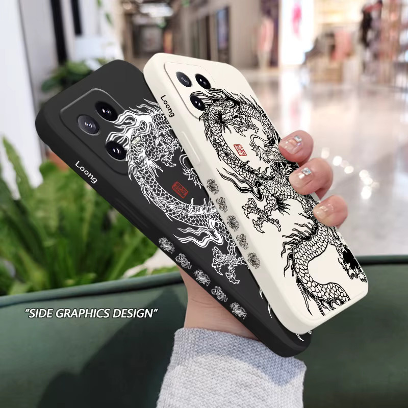 Dragon Wings Fly Flüssigsilikonhülle für Xiaomi Mi 15T 14 14T 13 13T 12 12X 12T 12S 11 11T 10 10T 9 9T Pro Lite in Schwarz - Bild 3
