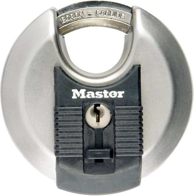 Master Lock Excell M40EURD Disc-Vorhängeschloss aus Edelstahl in Silber und Grau - Bild 1