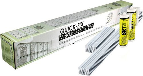 Fuchs Design Verlegesystem aus Kunststoff in Weiss, Breite: 10 cm, Länge: 97,5 cm - Bild 1