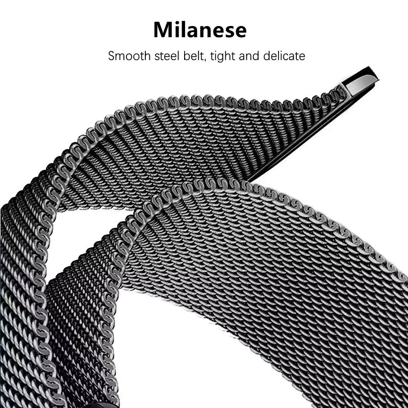 Uhrenarmband Milanaise Edelstahl, Xiaomi Smart Band 8, Unisex - Bild 4