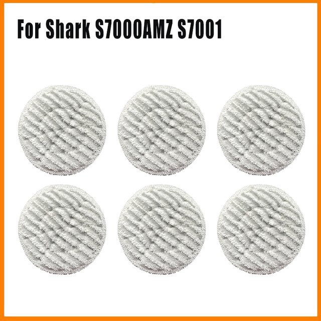 Shark Ersatz-Mikrofasertücher für Dampfmop S7000 S7001 S7000AMZ S7001TGT S7201 T2 T21 Serie, Weiß - Bild 1