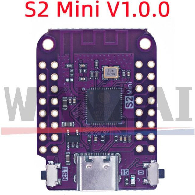 Bolantedz ESP32 S2 Mini WIFI Board in Purple mit 4 MB Flash und 2 MB PSRAM für MicroPython und Arduino kompatibel - Bild 1
