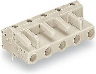 WAGO Buchsengehäuse-Platine 722 in Grau oder Beige, 25 Stück, Rastermaß: 7,50 mm - Bild 1