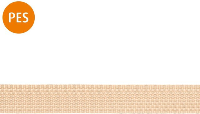 Conacord Rollladen-Gurt aus Polyester in Beige, Breite: 25 mm, Meterware - Bild 1