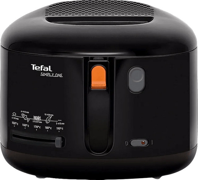 Tefal Simply One FF1608 Heißluftfritteuse in Schwarz mit Oil Cold Zone und Kunststoffgehäuse - Bild 1