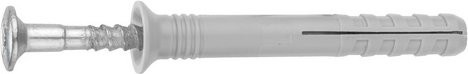 GECCO Nageldübel aus Stahl und Polyamid in Silber, 100 Stück, Durchmesser: 8 mm, Länge: 60 mm - Bild 1