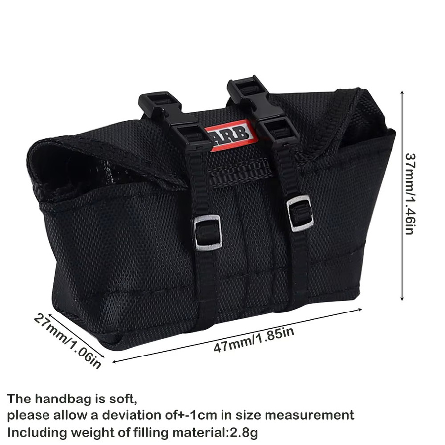 AJRC Handtasche Lagerung Tasche, Schwarz, Plüsch / Textil - Bild 2