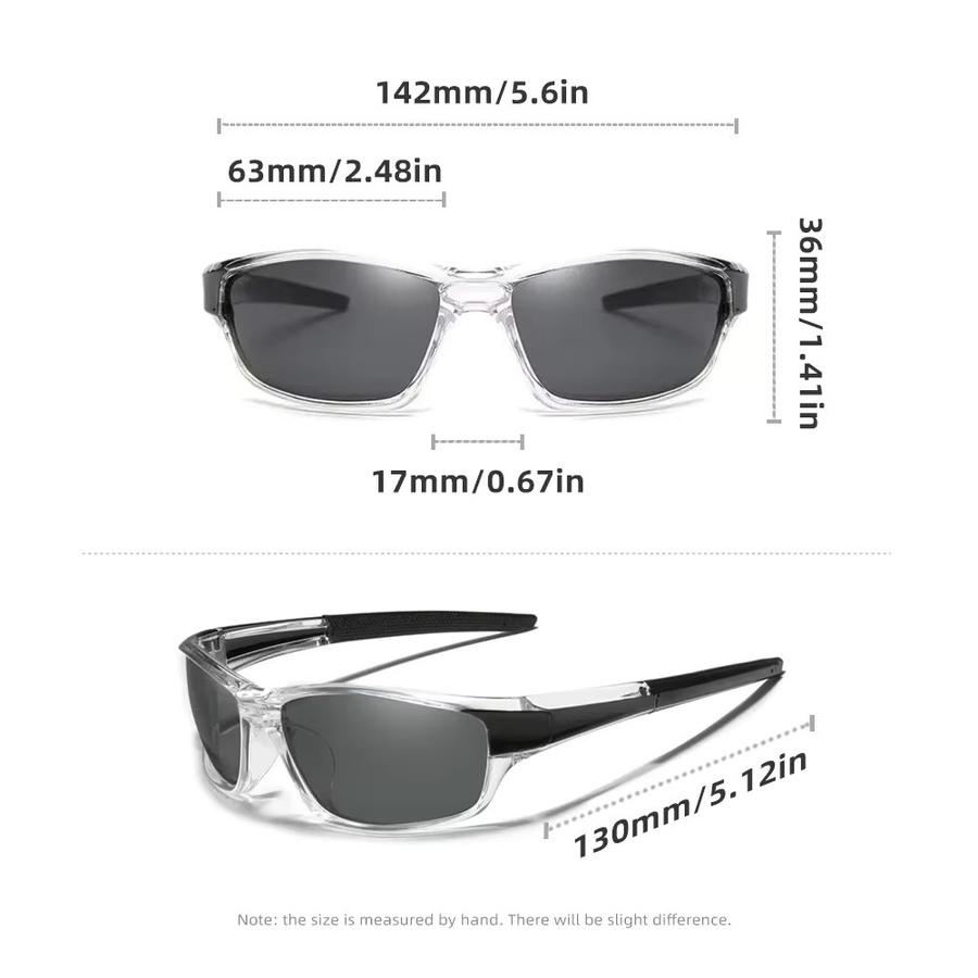 FORKING Sonnenbrille, Herren, Vollrand, transparent, Kunststoff - Bild 3