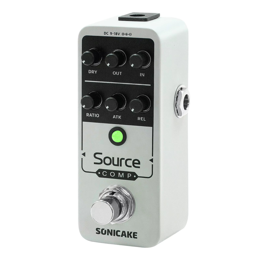 SONICAKE QSS-27 Quellkompressor Studiokompressor Analog Gitarreneffektpedal in Silber - Bild 5