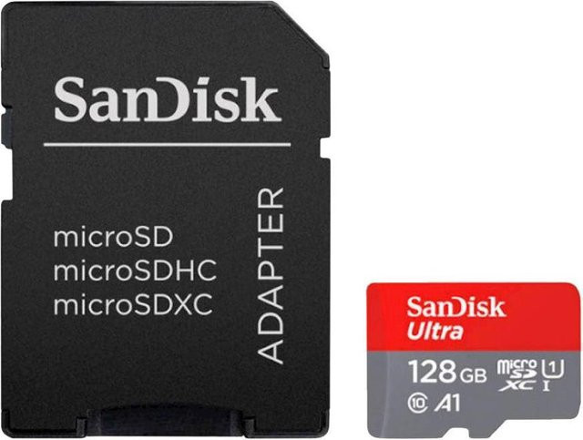 SanDisk Ultra microSDXC Speicherkarte 128GB mit SD Adapter, A1 Application Performance Class, UHS-I - Bild 2