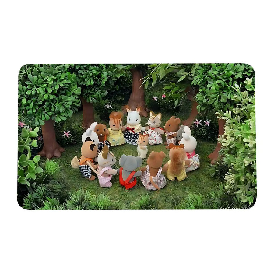 52TOYS Sylvanian Families Bodenmatte aus Flanell, mehrfarbig, Breite: 40 cm - Bild 5