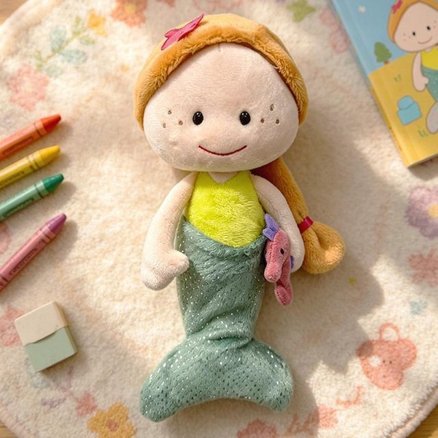 Süßes Plüsch-Mädchen, Plüschtier, 32 cm, ab 14 Jahre - Bild 1