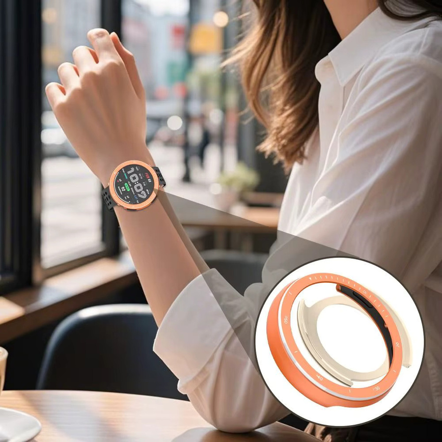 Uhrenzubehör für Amazfit Active 2, Edelstahl, Schwarz, Unisex - Bild 2