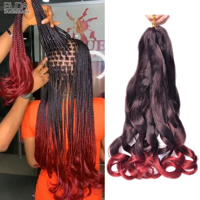 Budabuda Haarverlängerung, Spiral Locken, Synthetisch, 24 Zoll - Bild 1