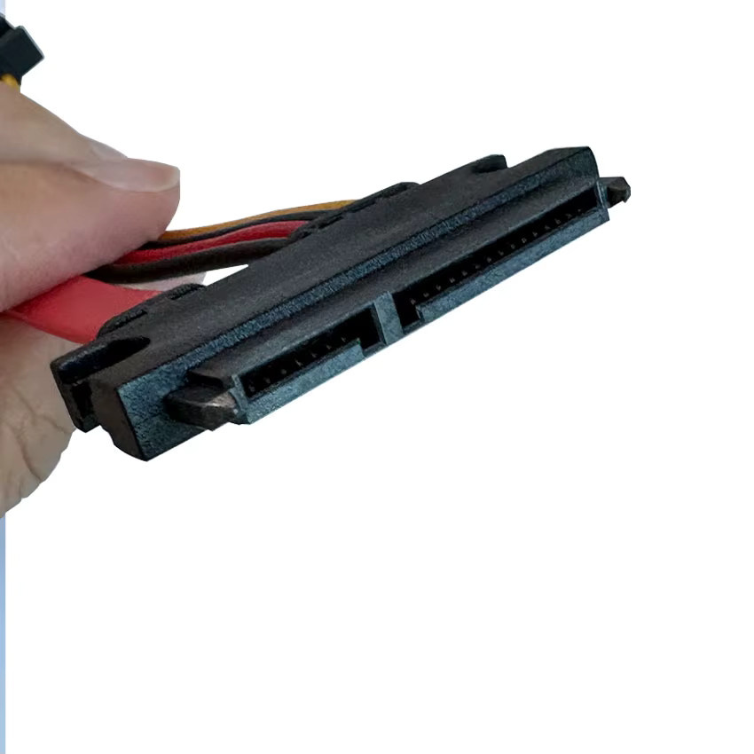 JCD SATA 22-Pin 7+15-Pin Stecker auf Buchse Verlängerungskabel für Festplatten Daten und Strom - Bild 2