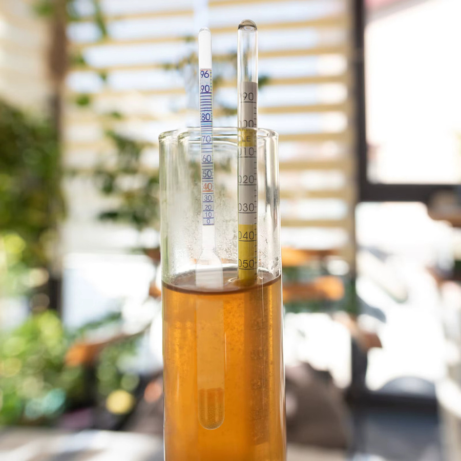 5-teiliges UKCOCO Alkoholmeter-Set aus Glas für die Bier- und Weinherstellung zur Messung des Zuckergehalts, transparent - Bild 2