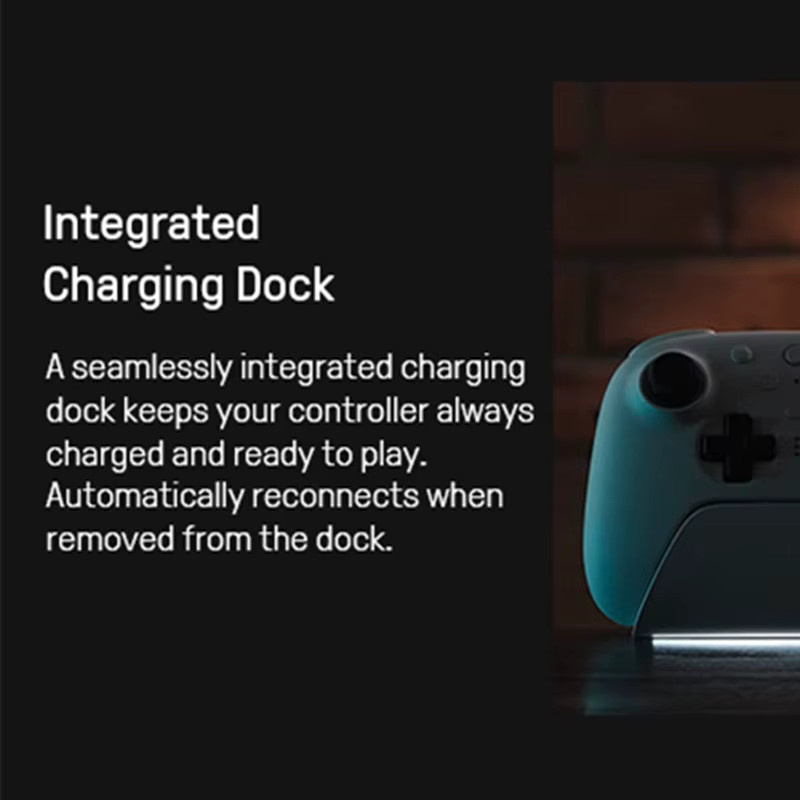 8BitDo Ultimate 2 Bluetooth Wireless Gaming Controller mit Ladestation, Gamepad Joystick für PC und Nintendo Switch, Schwarz - Bild 4