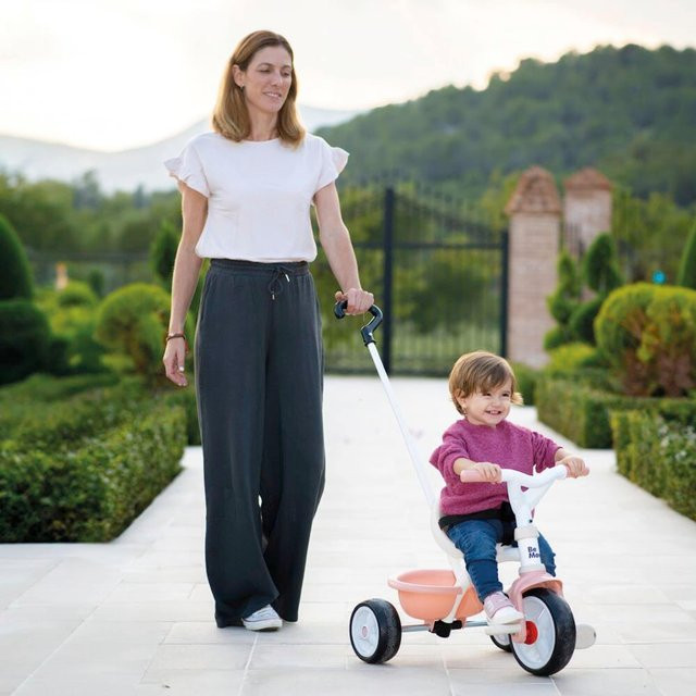Smoby Be Move Dreirad rosa mit Schiebestange und EVA-Reifen - Bild 1