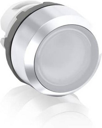 ABB MP1-21C Leuchtdrucktaster in Silber mit IP66 Schutzart, Breite: 28 mm, Höhe: 11,5 mm - Bild 1