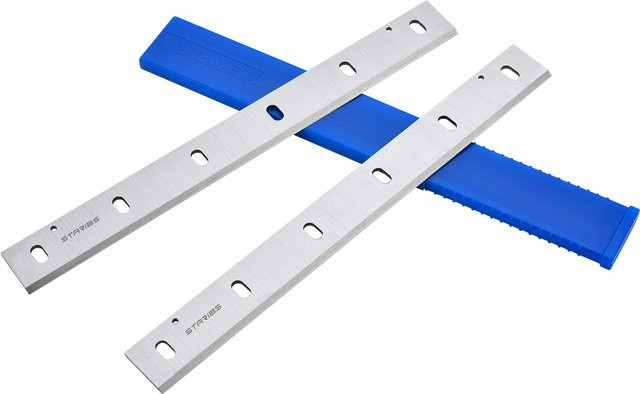 STARIBS HSS Hobelmesser 2er-Set für Makita 2012NB Holz-Dickenhobel, Farbe: Silber, B: 30,5 cm, H: 3,2 mm, T: 0,3 cm - Bild 1