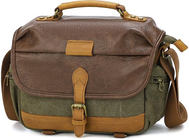 Weft Single Shoulder Fotografie Tasche für DSLR, Spiegellose Kameras und Action Kameras in Armee Grün - Bild 1