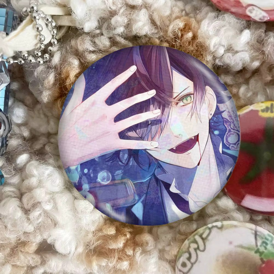 Diabolik Lovers Snap-in-Pins, Broschen, Cartoon-Figur, rund, Bunt, Unisex - Bild 4