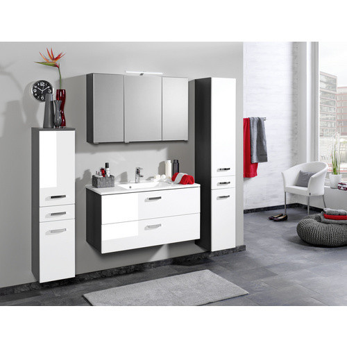 HELD MÖBEL Seitenschrank Bologna in Weiss, B/H/T: 30 x 180 x 35 cm - Bild 2