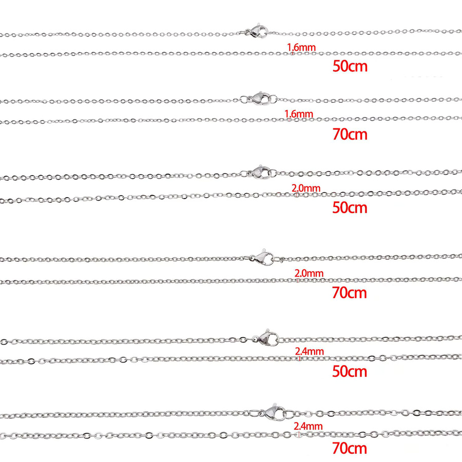 Karabinerverschluss Edelstahl, 1,6/2,0/2,4mm, Damen und Herren - Bild 2