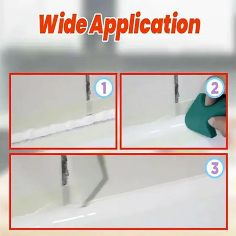 CHEGIT 3-teiliges Set Caulk Düsen Applikatoren und Schaber für Silikon, Kleber und Epoxy zur Abdichtung und zum Finishing - Bild 3