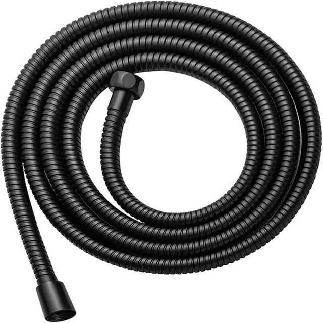 DC-HOME-4 Flexibler Duschschlauch aus Edelstahl in Schwarz, 2 m Länge - Bild 1