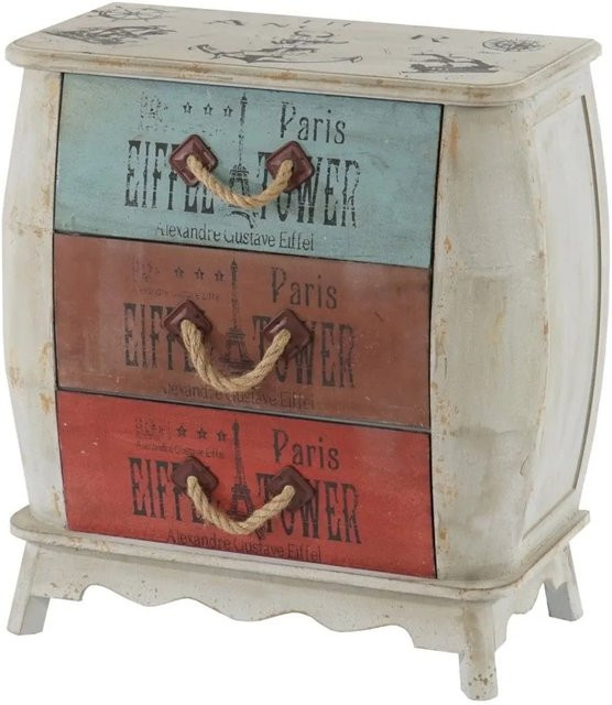 MCW Kommode Cadiz Schubladenkommode im Shabby-Look, B/H/T: 74 x 70 x 36 cm - Bild 2