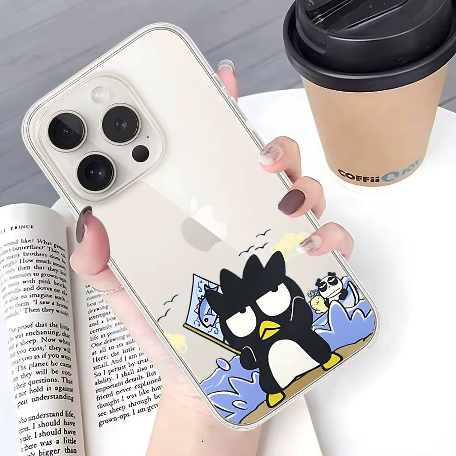 Kawaii B-Badtz-Maru Handyhülle für Apple iPhone 11 bis 17 Pro Max Mini, transparente weiche Bumper Cover Case - Bild 4