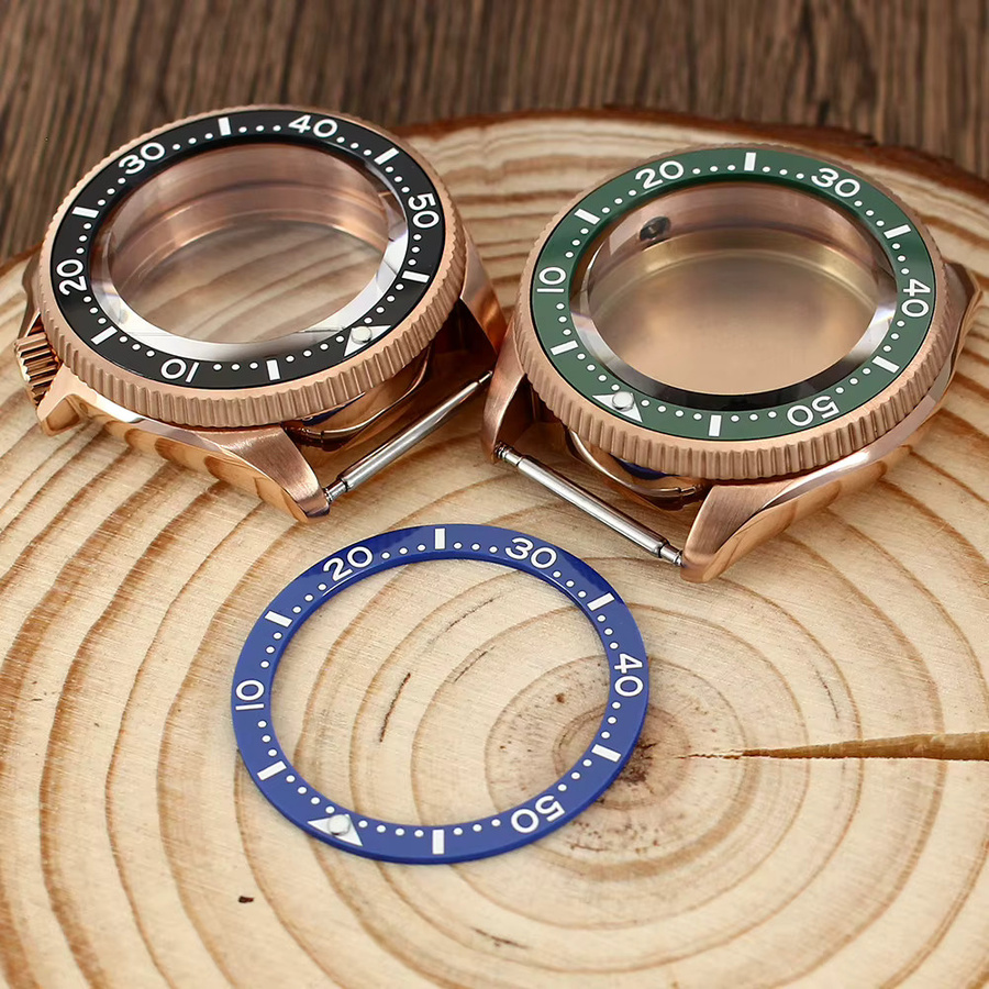 Uhrengehäuse SKX, 38 mm, Saphirglas, Keramiklünette, Schwarz, Blau - Bild 2