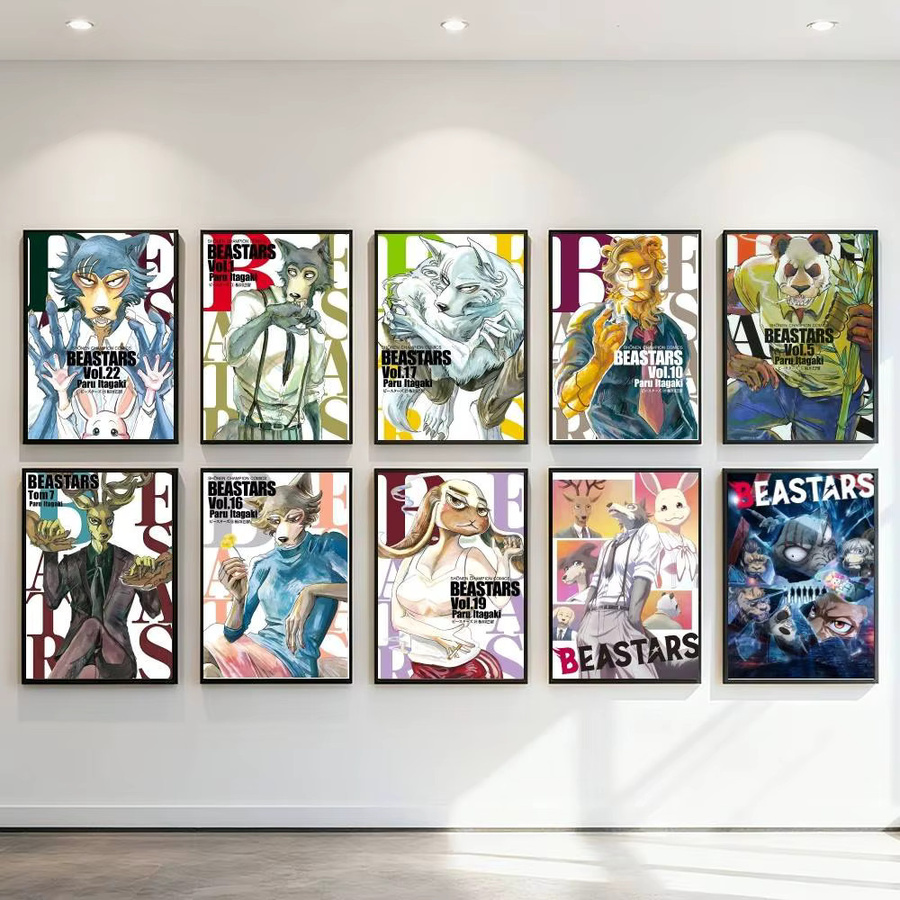 Kayou Beastars Poster Kunstdruck im Anime-Stil, Mehrfarbig, B: 15,0 cm, H: 10,0 cm - Bild 2