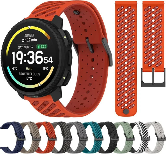 Suunto Uhrenarmband, Silikon, zweifarbig, 22 mm - Bild 1