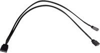 Alphacool Y-Kabelsplitter aRGB 3-Pin auf 2x 3-Pin, Schwarz, Länge: 30 cm - Bild 1