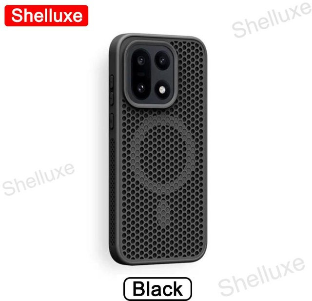 Shelluxe Magnetische Kühlhülle für OnePlus 15 15R 13 13R 12 R 12R Schwarz - Bild 1