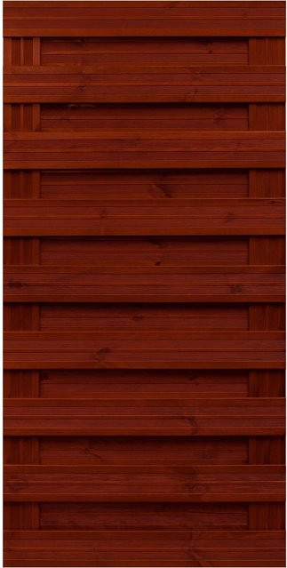 Sichtschutzzaun-Element Goch aus Holz von Andrewex, braun lasiert, Höhe: 180 cm, Breite: 90 cm - Bild 1