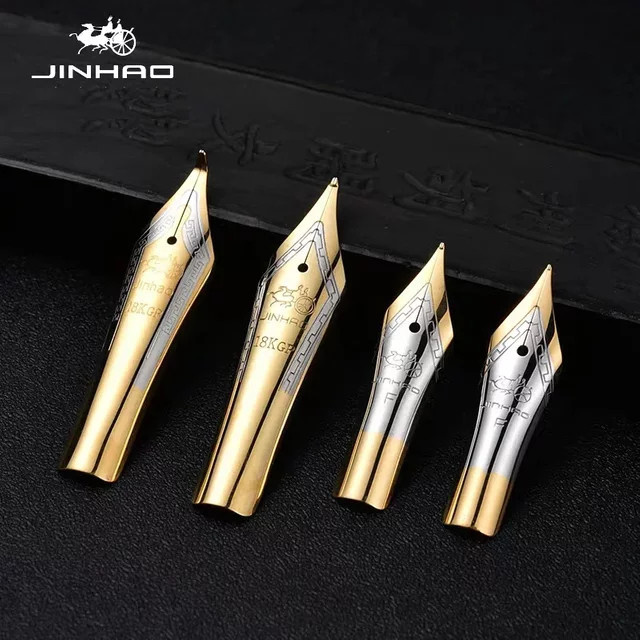 Jinhao Iridium Ersatzfedern für Kalligraphie in Silber oder Gold, passend für X450 X750 159 - Bild 1