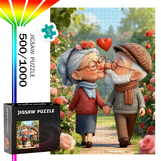 AZNM Paar-Puzzle, Pappe / Karton, Bunt / Mehrfarbig - Bild 1