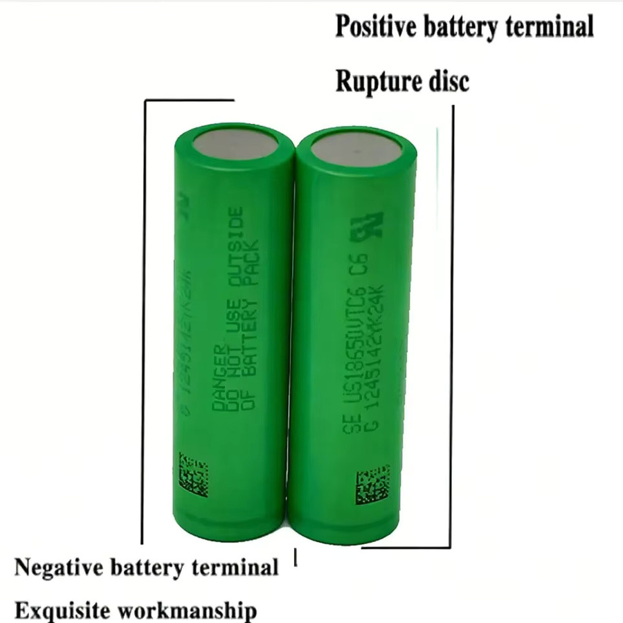 Sony VTC6 18650 Lithium-Ionen-Akku, 3,7 V, 3000 mAh, Farbe: Grün - Bild 2